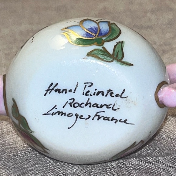 Rochard Limoges - Porcelain Teapot Tulips Limoges Box - Picture 3 of 10